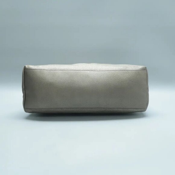 100% Authentic GUCCI Soho Grey Leather Shoulder Bag 533-11424 - Picture 5 of 12